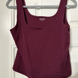 Old Navy Women's Deep Burgundy Tank Top